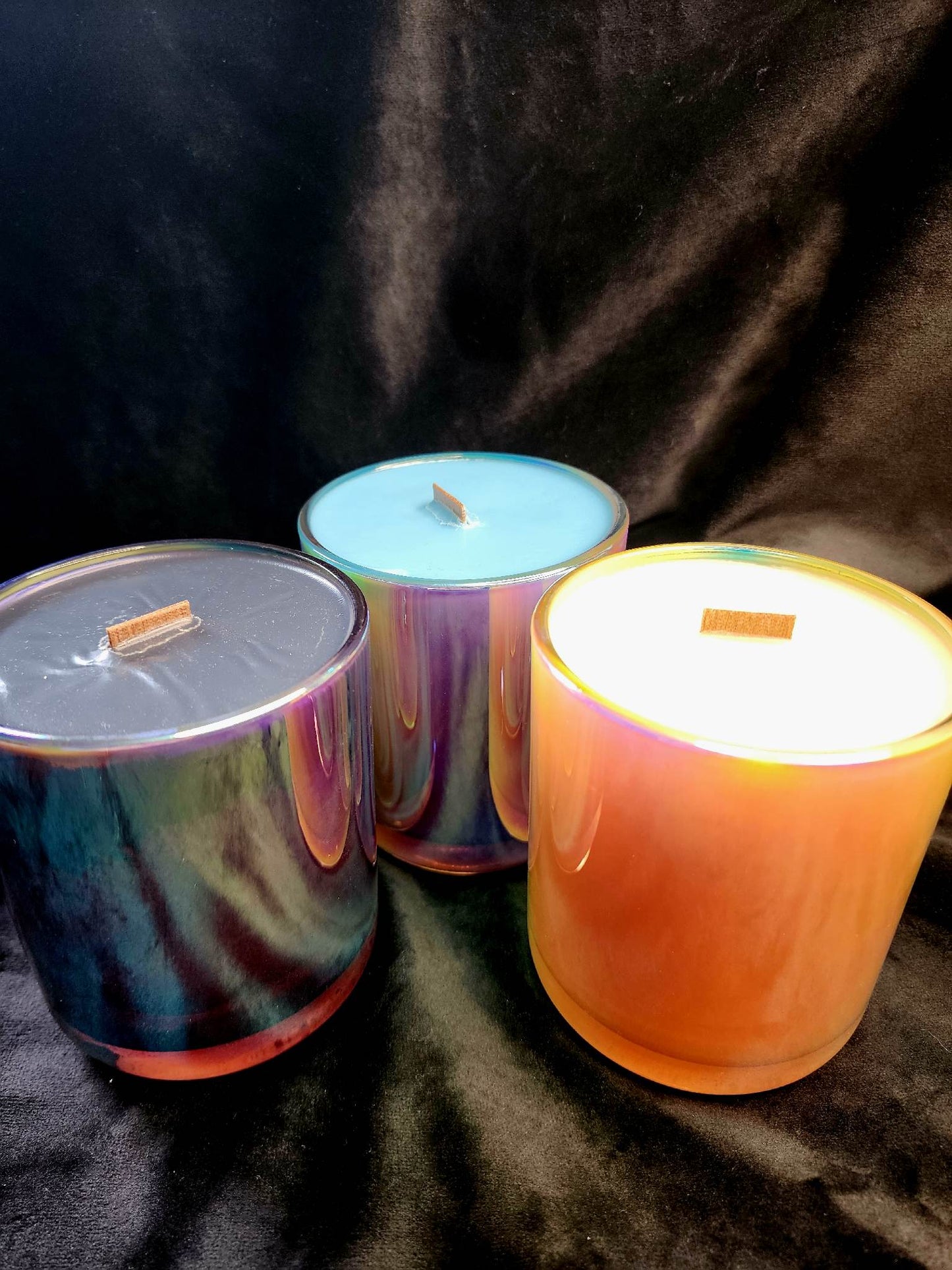 Holographic Sunset Candle